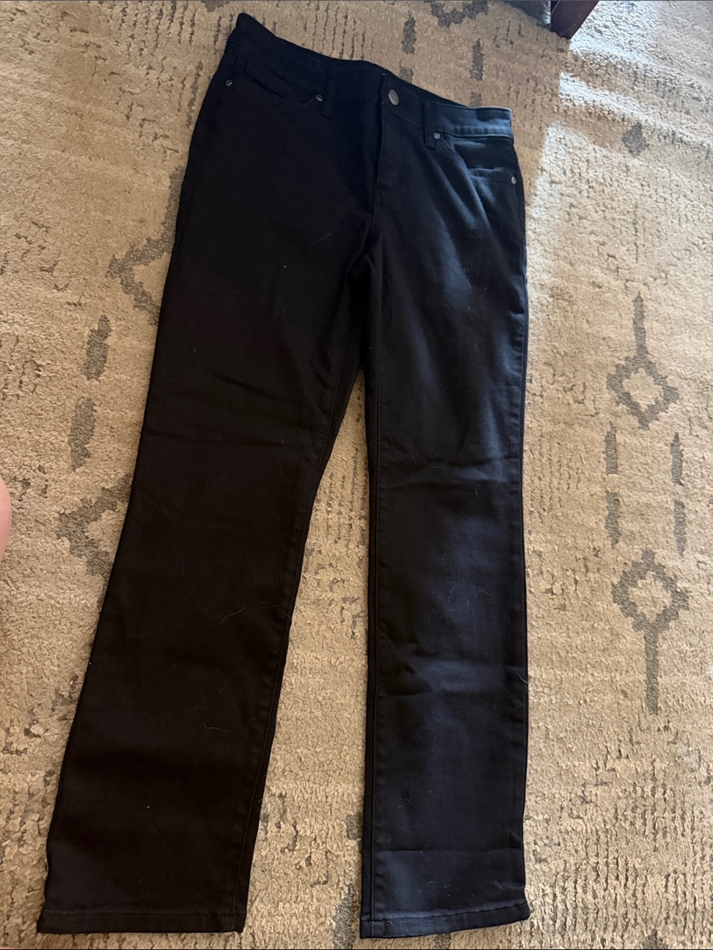 St. John's Bay Black Straight-Leg Pants - Classic Fit